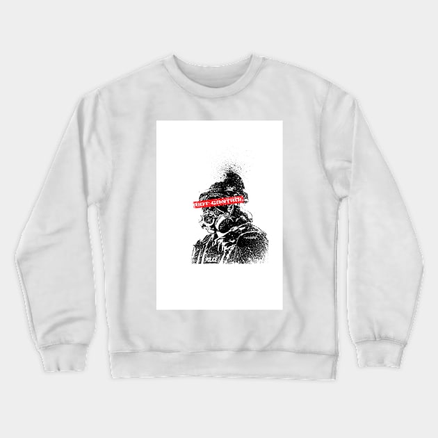 Riot Control Crewneck Sweatshirt by rendezbleu